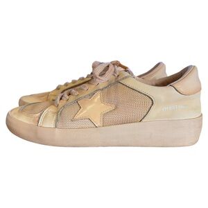 Vintage Havana Peach-Pink Mesh Star Sneakers - Size 7